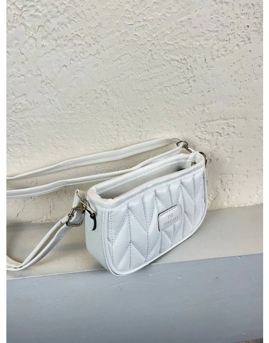 Beyaz Renk Kapiton TOTE Çanta CB1349