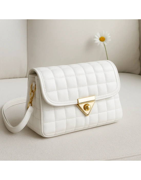 Beyaz Renk Kapitone YENİSİ 2 BÖLME CB0991