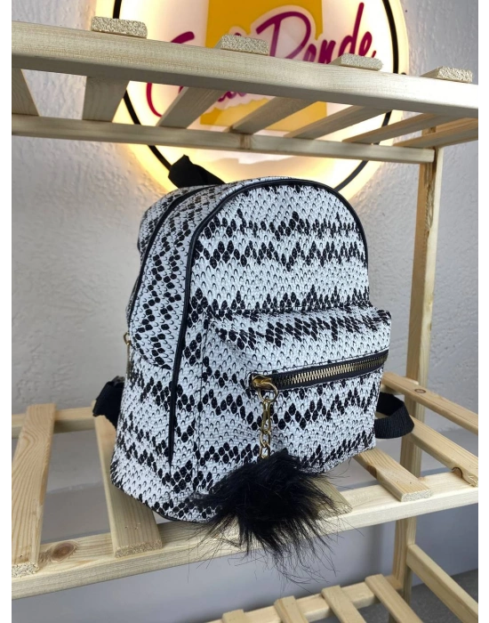 Beyaz Siyah 2 Beyaz Yeni Sezon Sırt Çanta
