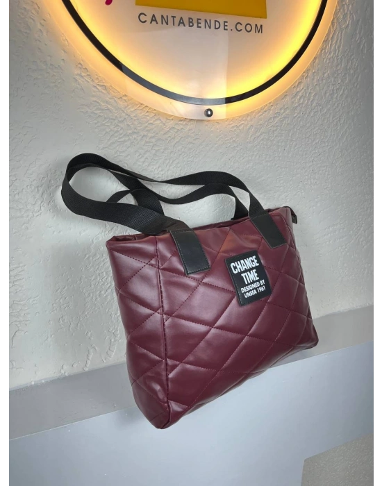 Bordo Büyük Boy Kol Çanta CB4963