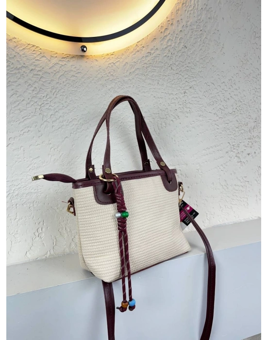 Bordo HASIR YENİ SEZON KALİTE Çanta CB6781