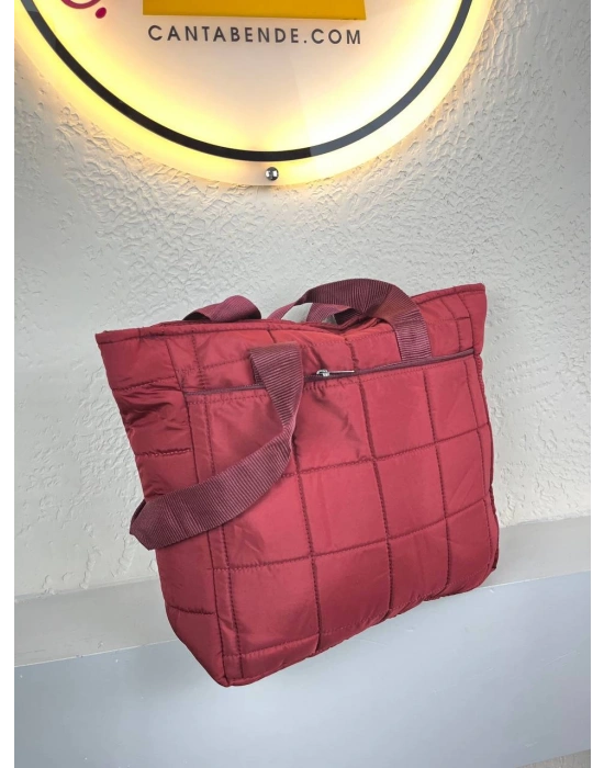 Bordo Renk 2 Bölme PARAŞÜT Çanta CB1457