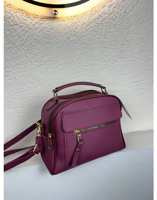 Bordo Renk 3 Bölme HB Çanta CB27426