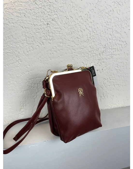 Bordo Renk 3 Bölme HB Çanta CB9023
