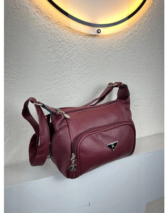 Bordo Renk 4 Bölme HB Çanta CB5411