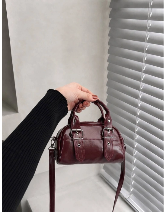 Bordo Renk A Kalite Mini Çanta CB01041