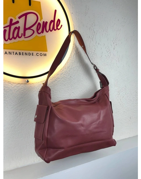Bordo Renk Büyük Boy HB Çanta CB01414