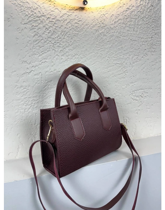 Bordo Renk Kalıp Çanta CB4139
