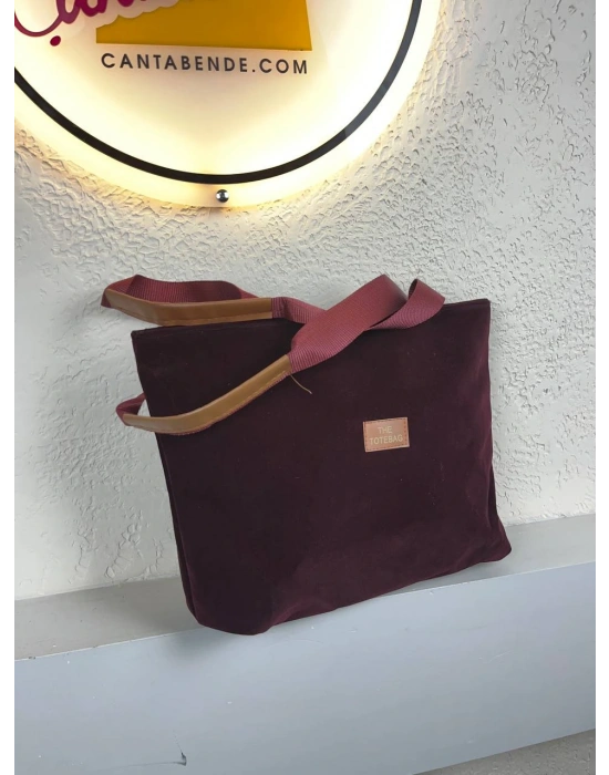 Bordo Renk NUBUK BÜYÜK BOY ÇANTA CB0134