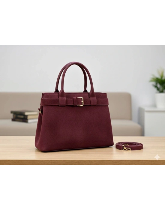 Bordo Renk NUBUK Kalite BRLN Çanta CB11412