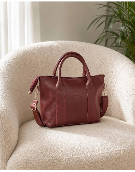 Bordo Renk Tote Yeni Çanta CB10451