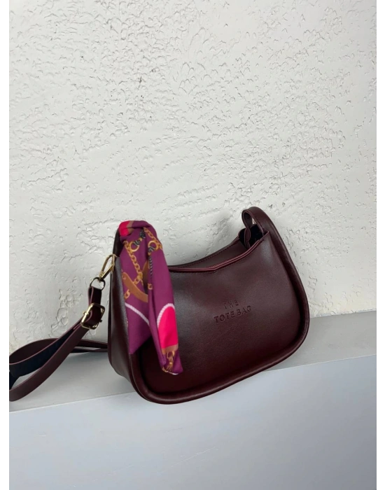 Bordo Renk Yeni TOTE Çapraz Çanta CB2872
