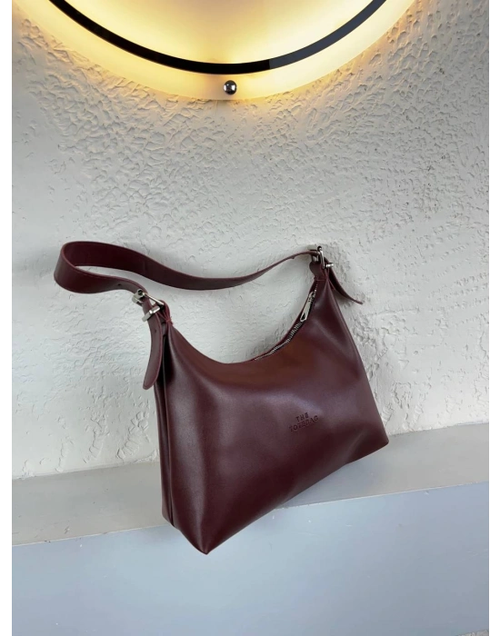 Bordo Renk Yumuşak Baget Çanta CB9713