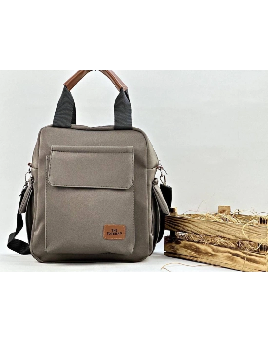 Gri Hem Sırt Hem Çapraz Çanta CB9724