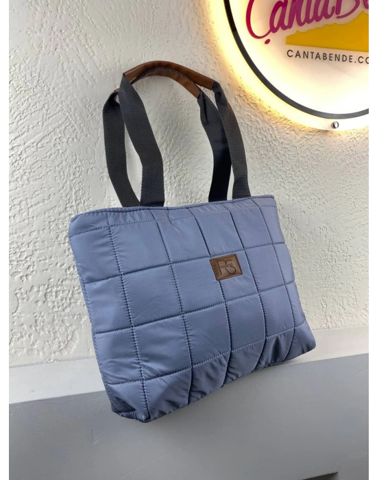 Açık Gri Renk Büyük Boy Kampanyalı Paraşüt Kol Çanta CB96278