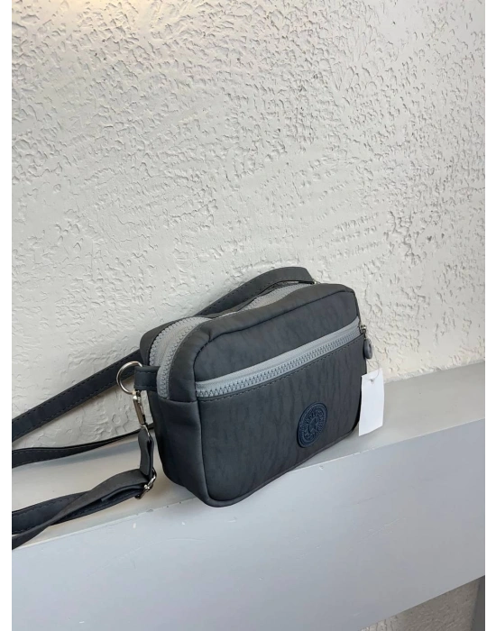 Gri 3 Bölme Krinkıl Çanta CB1468