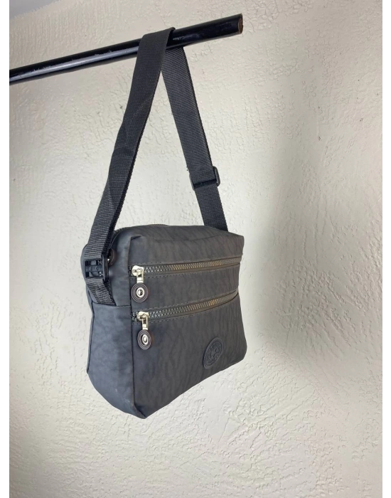 Gri Renk Krinkıl Kumaş Çanta CB8522