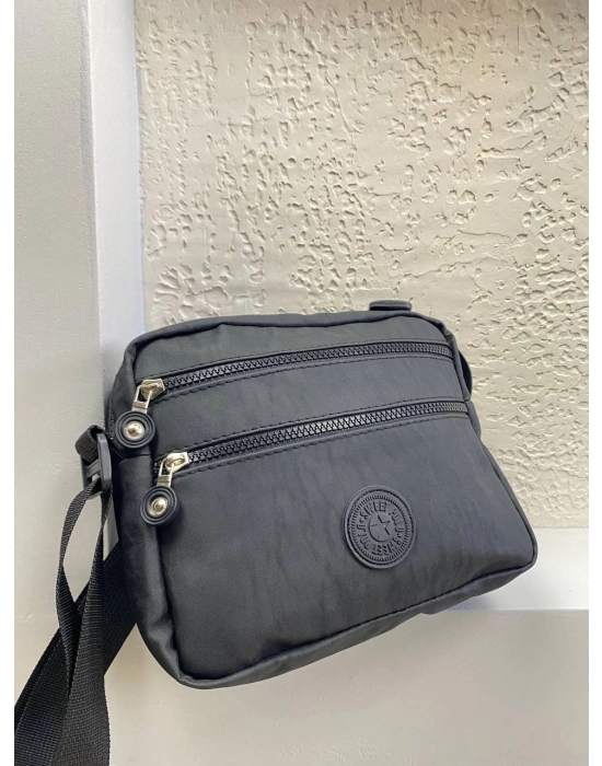 Gri Renk Krinkıl Kumaş Çanta CB8522