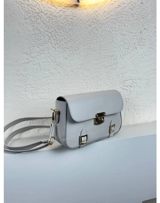 Gri Renk Önü Kemerli Çanta CB7463