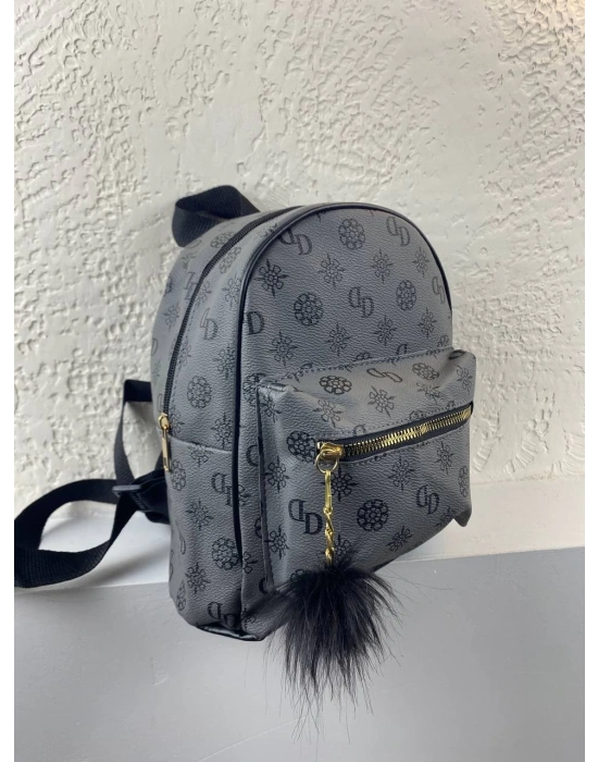 Gri Renk Orta Boy Sırt Çanta