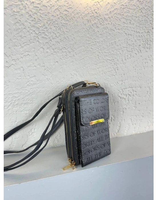 Gri Renk Telefonluk 3 Bölme Çanta CB1621