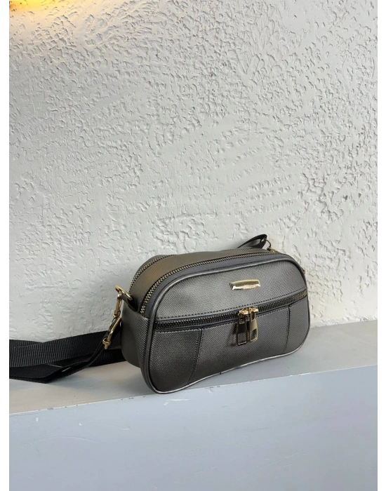 Gümüş Renk 3 Bölme DMN Kalite Çanta CB7181