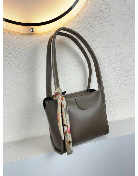 Haki Yeşil Renk Yeni Fularlı Kol Çanta CB1444