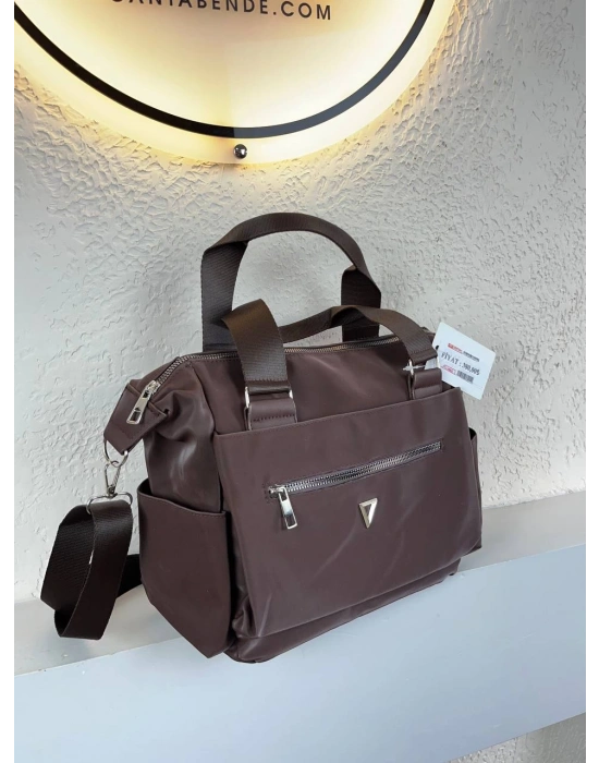 Kahve Kaliteli 3 Bölme Kol Çanta CB0924