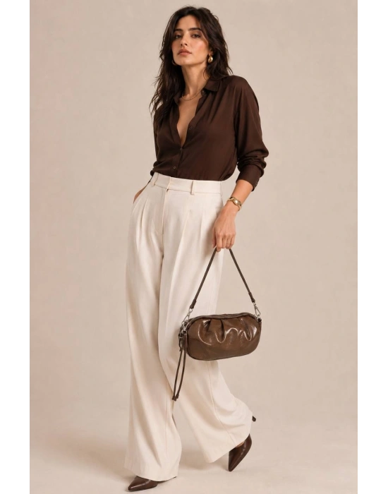 Kahve Renk 2 Bölmeli MİNİ Çanta CB91224