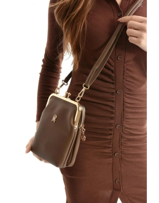 Kahve Renk 3 Bölme HB Çanta CB9023