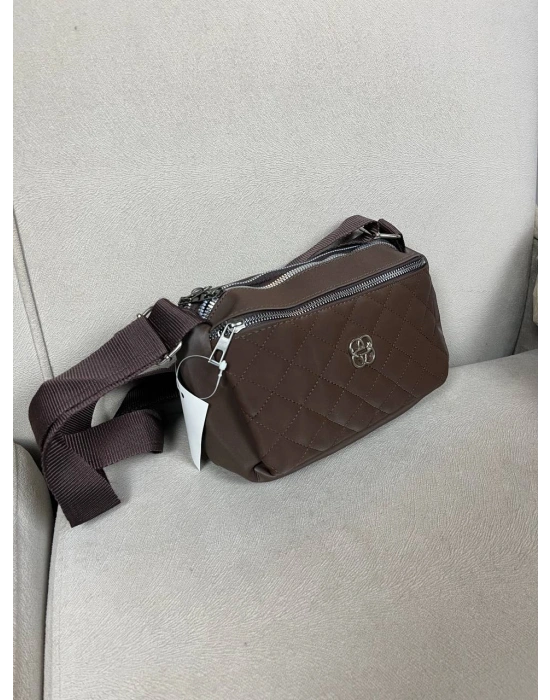 Kahve Renk 3 Bölme Kapitone Çanta CB90113