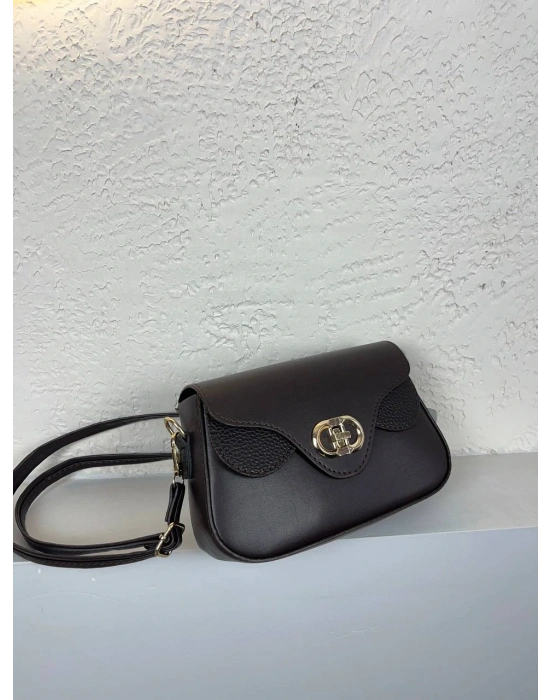 Kahve Renk Kalıp Önü Kilitli Çanta CB9131