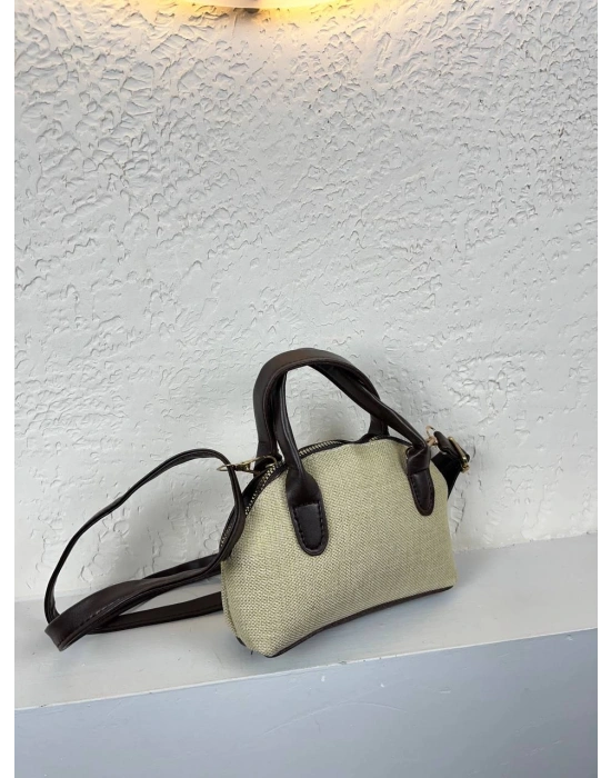 Kahve Renk KAMPANYA MİNİ HASIR Çanta CB8144