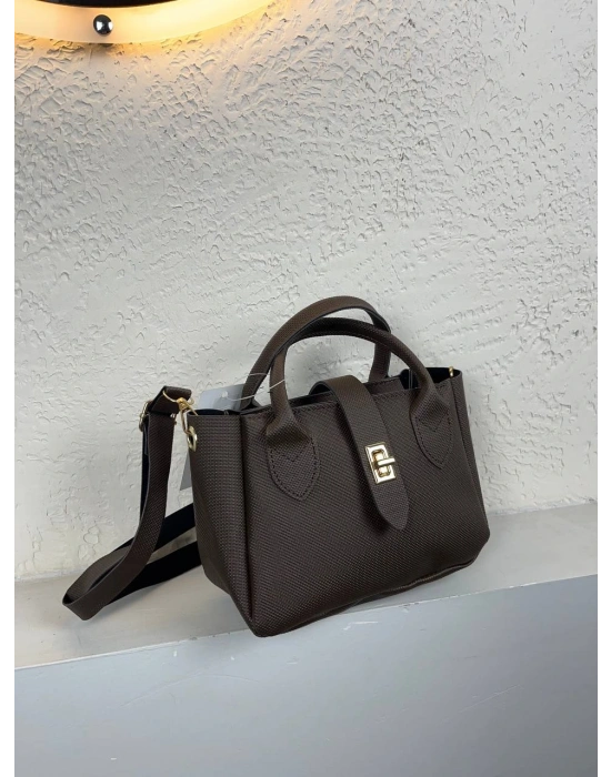 Kahve Renk LAKOS Deri Çapraz Çanta CB72382
