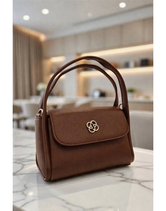 Kahve Renk Lakos Deri Yeni Çanta CB00999