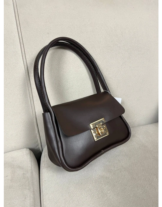 Kahve Renk Önü Kilit Kalite Çanta CB90901