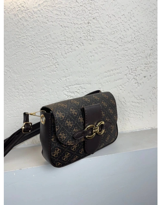 Kahve Renk Tokalı Çanta CB9100