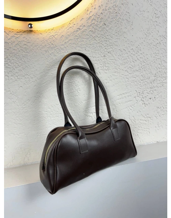 Kahve Renk Yumuşak Deri Kol Çanta CB1341