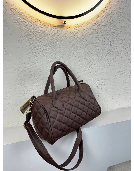 Kahve Silindir Çapraz Çanta CB2742