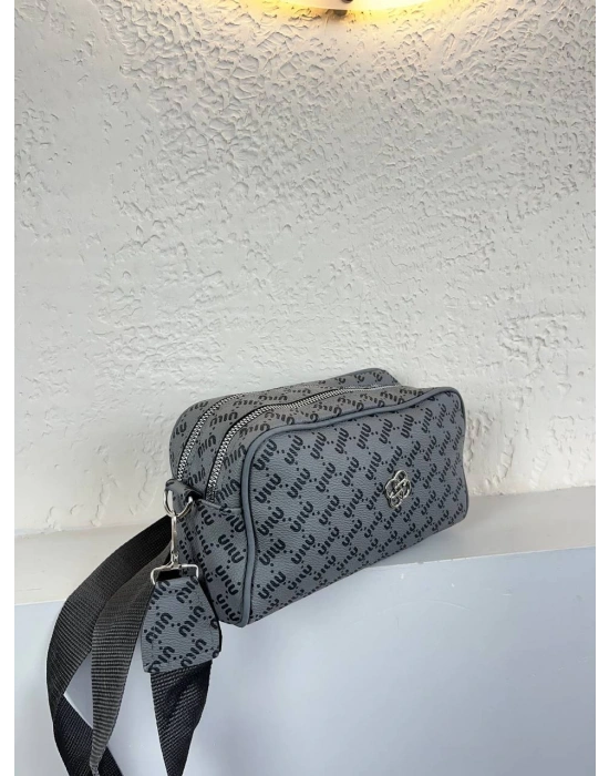 Koyu Gri 2 Renk MIO 2 Bölme Çanta CB9813