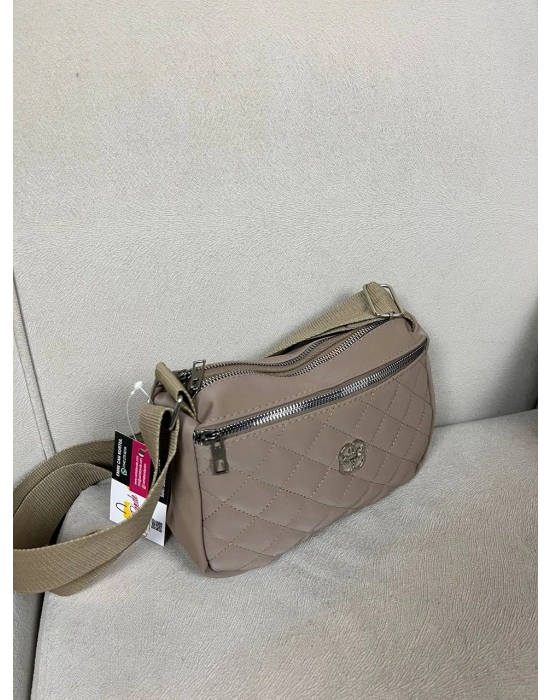 Koyu Vizon Renk 3 Bölme Kapitone Çanta CB90113