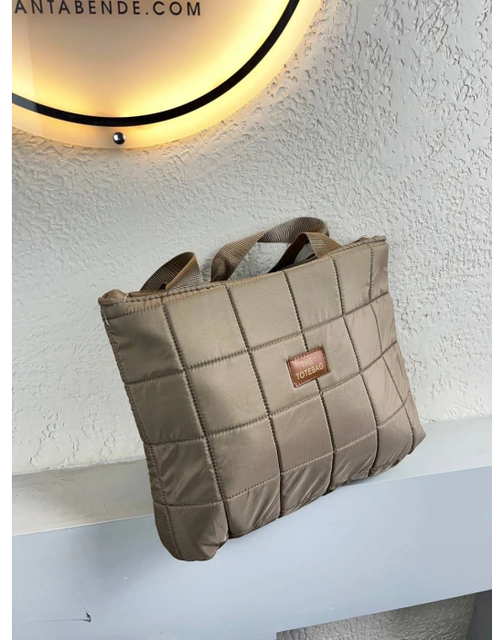 Koyu Vizon Renk Büyük Boy Kampanyalı Paraşüt Kol Çanta CB96278