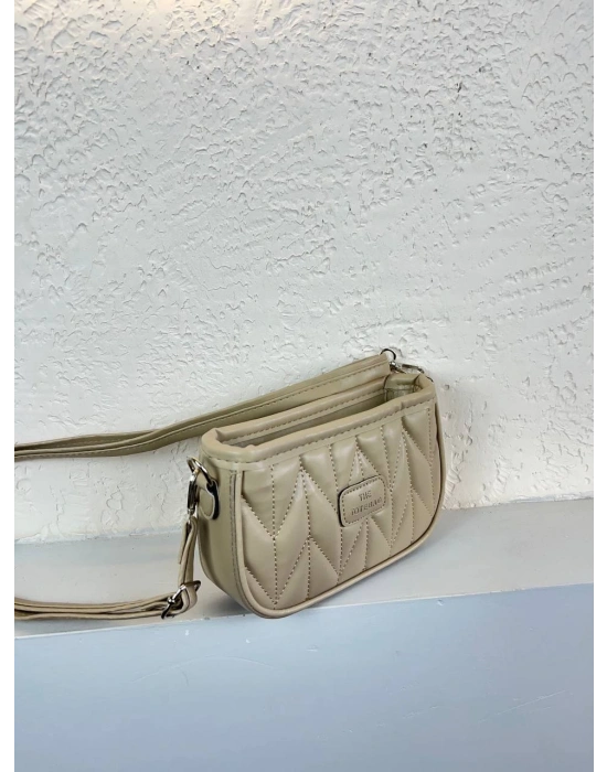 Koyu Vizon Renk Kapiton TOTE Çanta CB1349