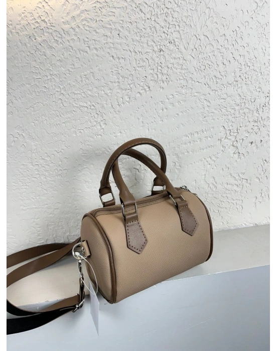 Koyu Vizon Renk MİNİ Silindir Çapraz Çanta CB89111