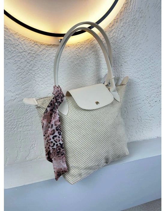 Krem Dama Desen Dama Sap Çanta CB0104