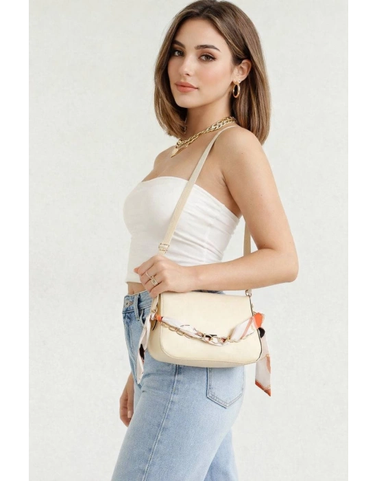 Krem Fularlı Yeni Sezon Çanta CB9999