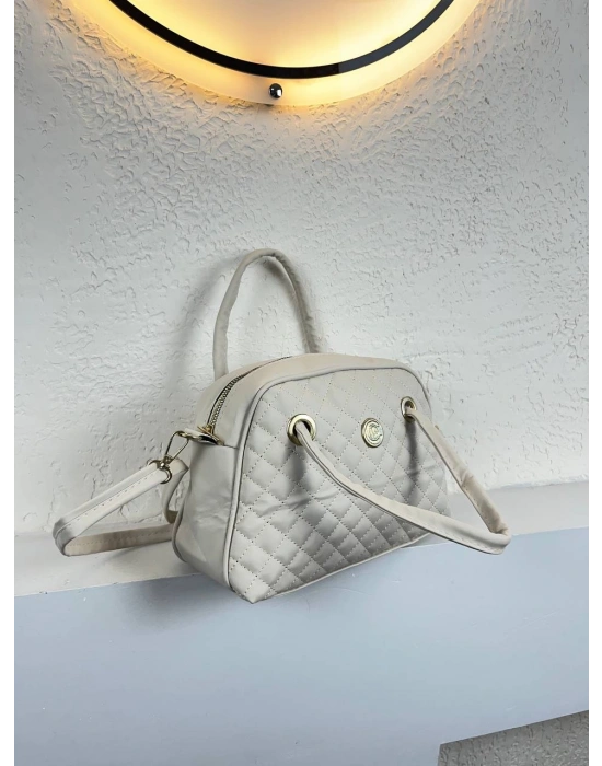 Krem Kapitone Çanta CB8911