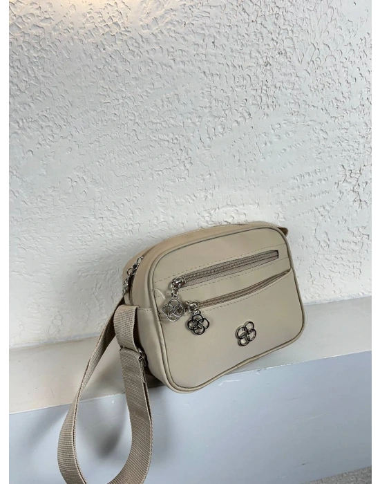 Vizon Renk 3 Bölme Çapraz Çanta CB29141