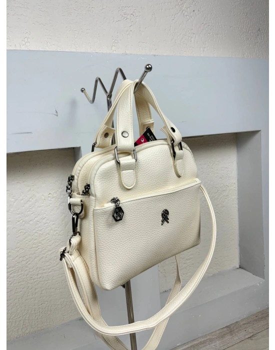 Krem Renk 3 Bölme HB Çanta CB0131