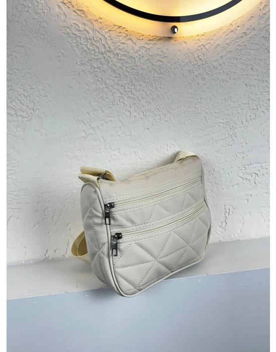 Krem Renk 3 Bölme YENİ Çanta CB4193